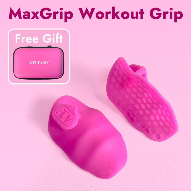 Maxgrip Workout Grip – Ergonomic Black and Pink Design for Improved Strength and Performance.