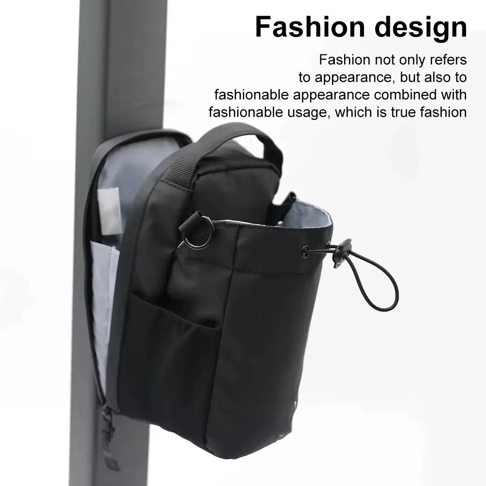 Magnetic Gym Bag Huge Capacity Magnetic Carrier Pouch with Phone Pocket Portable Water Bottle Pouch Cross Body Accessories Bag