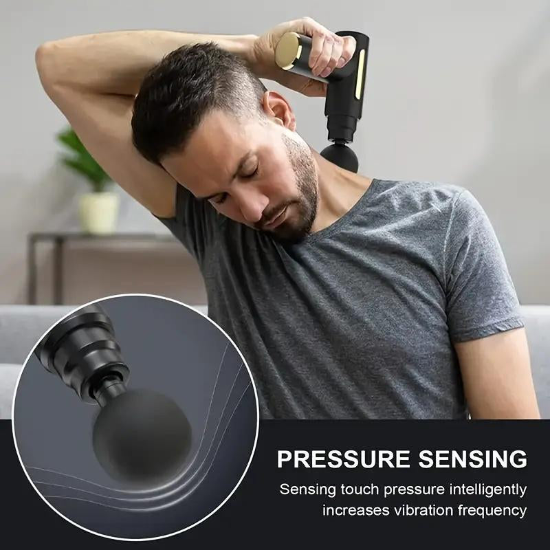 Portable Mini Massage Gun for Instant Muscle Relief - Ideal for Fitness & Workouts, Usb Rechargeable with Lithium Battery, Full Body Use Handheld Electric Fascia Massager Muscle Massage Gun