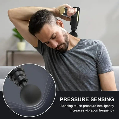 Portable Mini Massage Gun for Instant Muscle Relief - Ideal for Fitness & Workouts, Usb Rechargeable with Lithium Battery, Full Body Use Handheld Electric Fascia Massager Muscle Massage Gun