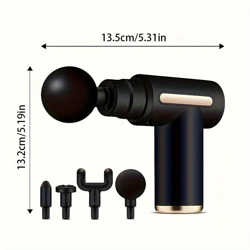 Portable Mini Massage Gun for Instant Muscle Relief - Ideal for Fitness & Workouts, Usb Rechargeable with Lithium Battery, Full Body Use Handheld Electric Fascia Massager Muscle Massage Gun