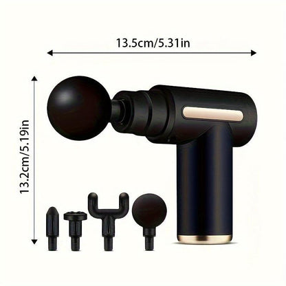 Portable Mini Massage Gun for Instant Muscle Relief - Ideal for Fitness & Workouts, Usb Rechargeable with Lithium Battery, Full Body Use Handheld Electric Fascia Massager Muscle Massage Gun