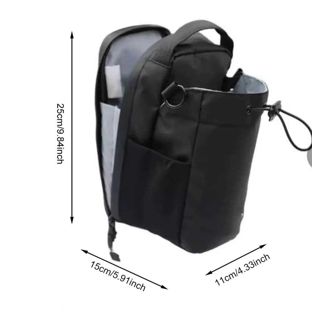 Magnetic Gym Bag Huge Capacity Magnetic Carrier Pouch with Phone Pocket Portable Water Bottle Pouch Cross Body Accessories Bag