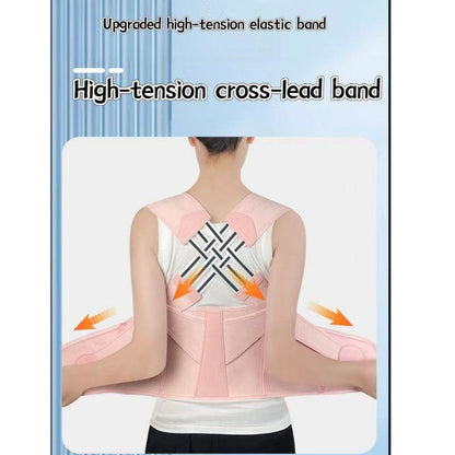 Waist Trainer Correct Bad Posture Help and Hunchback Unisex Posture Enhancer Back Support Posture Correction Shoulder Belt Correction Vest for Home Office