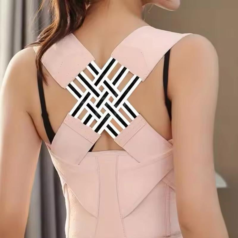 Waist Trainer Correct Bad Posture Help and Hunchback Unisex Posture Enhancer Back Support Posture Correction Shoulder Belt Correction Vest for Home Office